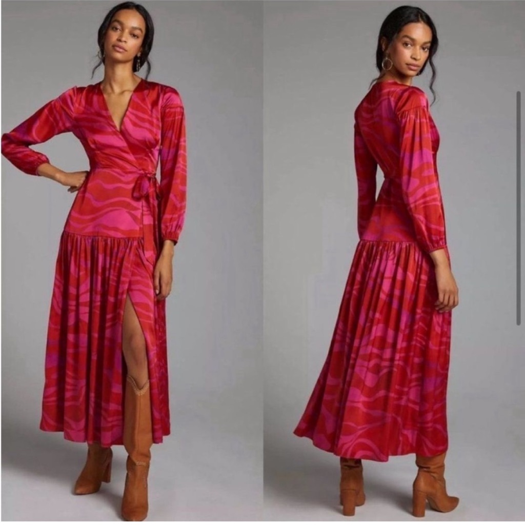Hutch Red Long Sleeve Dress